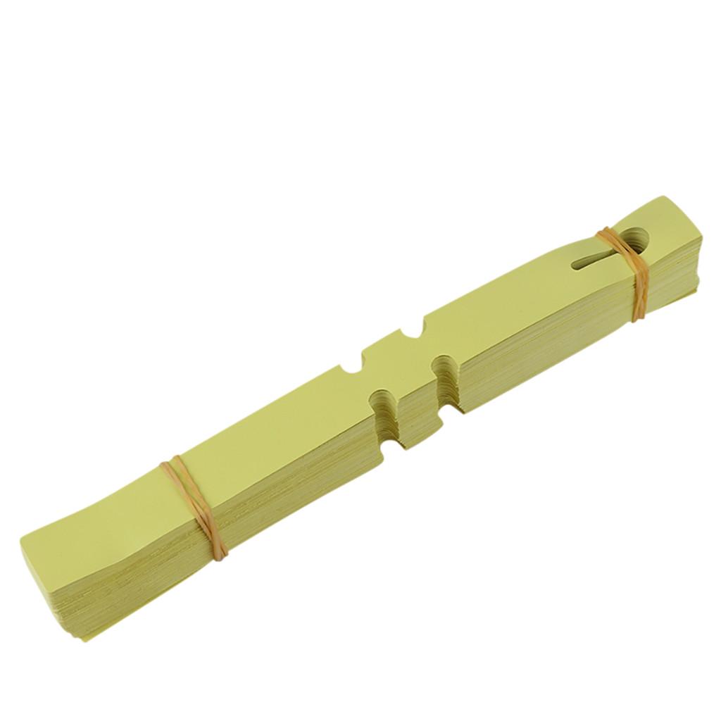 

100 ПК пластикові рослинні довгі ярлики, маркери, ясельні таці, садові етикетки жовтий