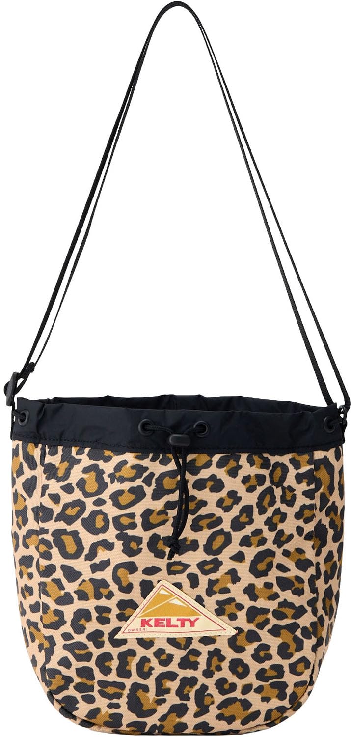KELTY Outdoor Shoulder Bag ES KINCHAKU SHOULDER 23cm x 20cm x 7cm Gold Leopard 3259270826