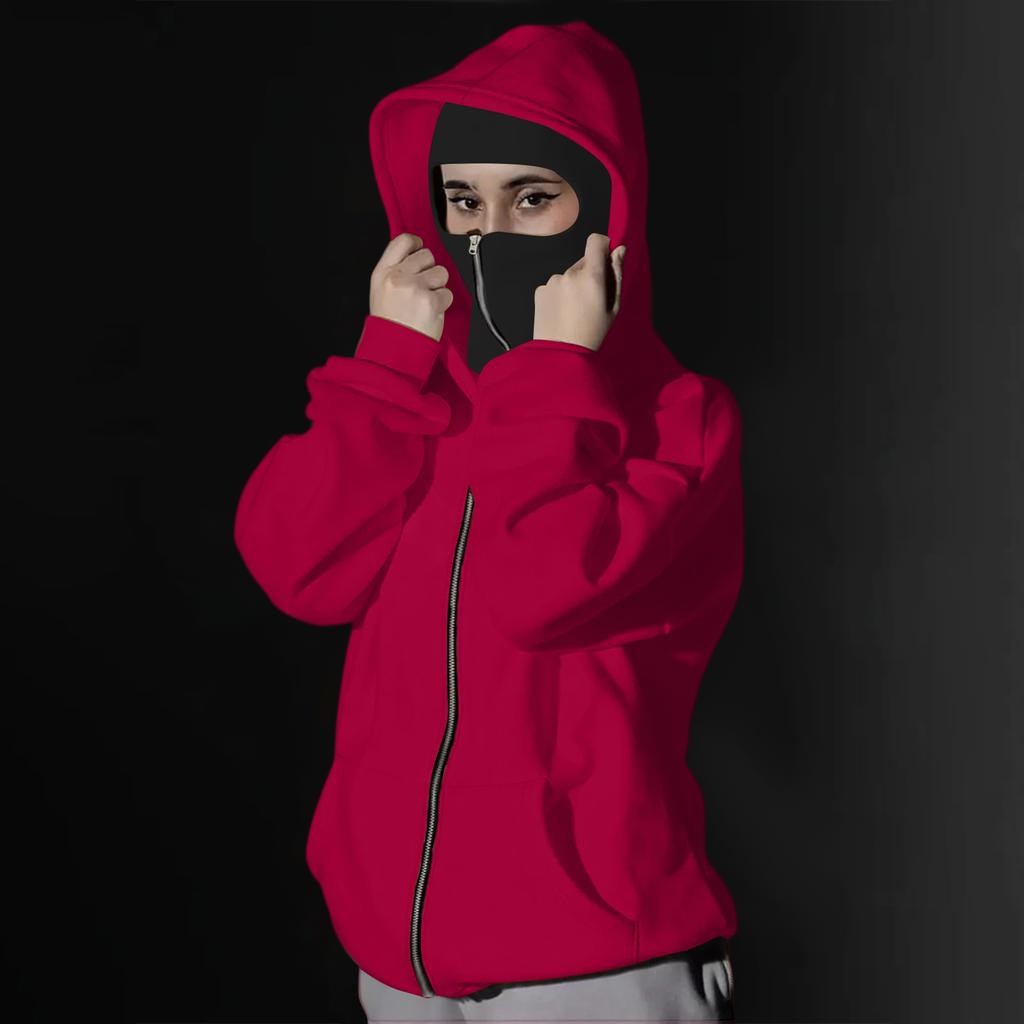 Women's Double-layer Hooded Zipper Hoodie Jacket