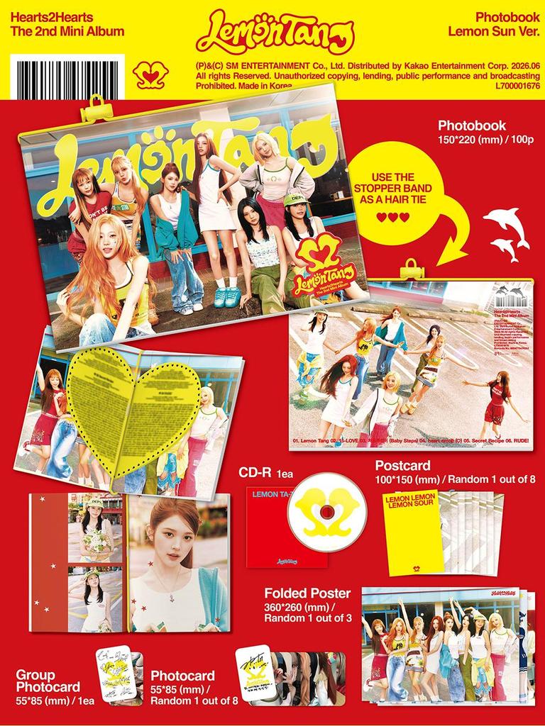 Hearts2Hearts Secondo mini album Lemon Tang (Fotolibro ver.)