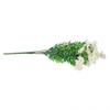 15 Heads Artificial Flowers Plastic Fake Plants Wedding Garden In/Outdoor Decor