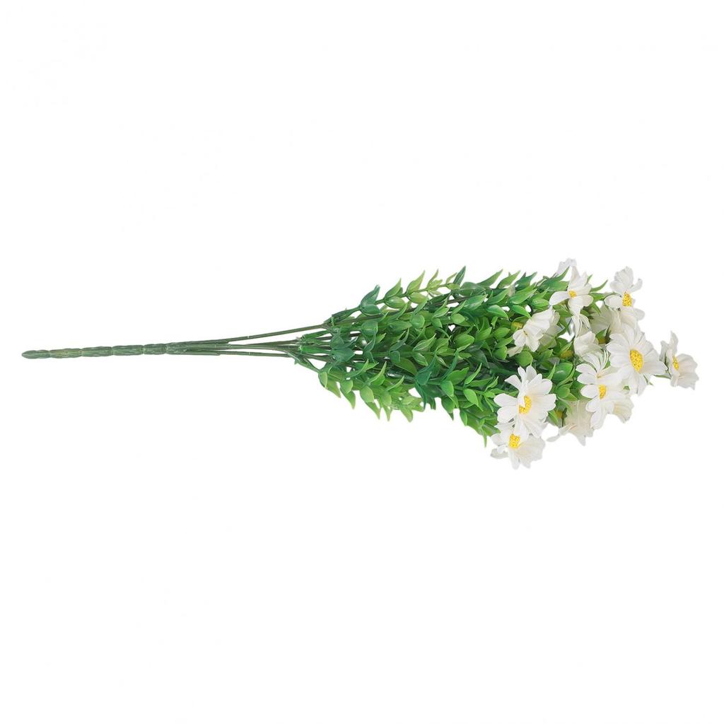 15 Heads Artificial Flowers Plastic Fake Plants Wedding Garden In/Outdoor Decor