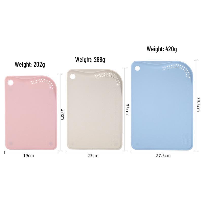 Available 3-Piece Plastic Cutting Board Set for Vegetables and Fruits