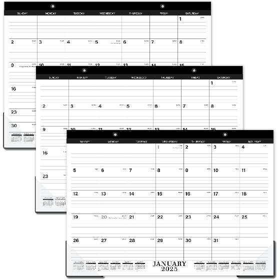 Desk Calendar 2025 - JAN. 2025 - DEC. 2025, 12 Monthly Calendar 2025,17" X 22", 2025 Large Desk Calendar with Thick Paper, Calendar with Corner
