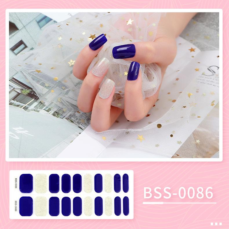 Beauty Stickers Semi-cured Nail Stickers UV Phototherapy Lamp Gel Manicure Stickers Mixed