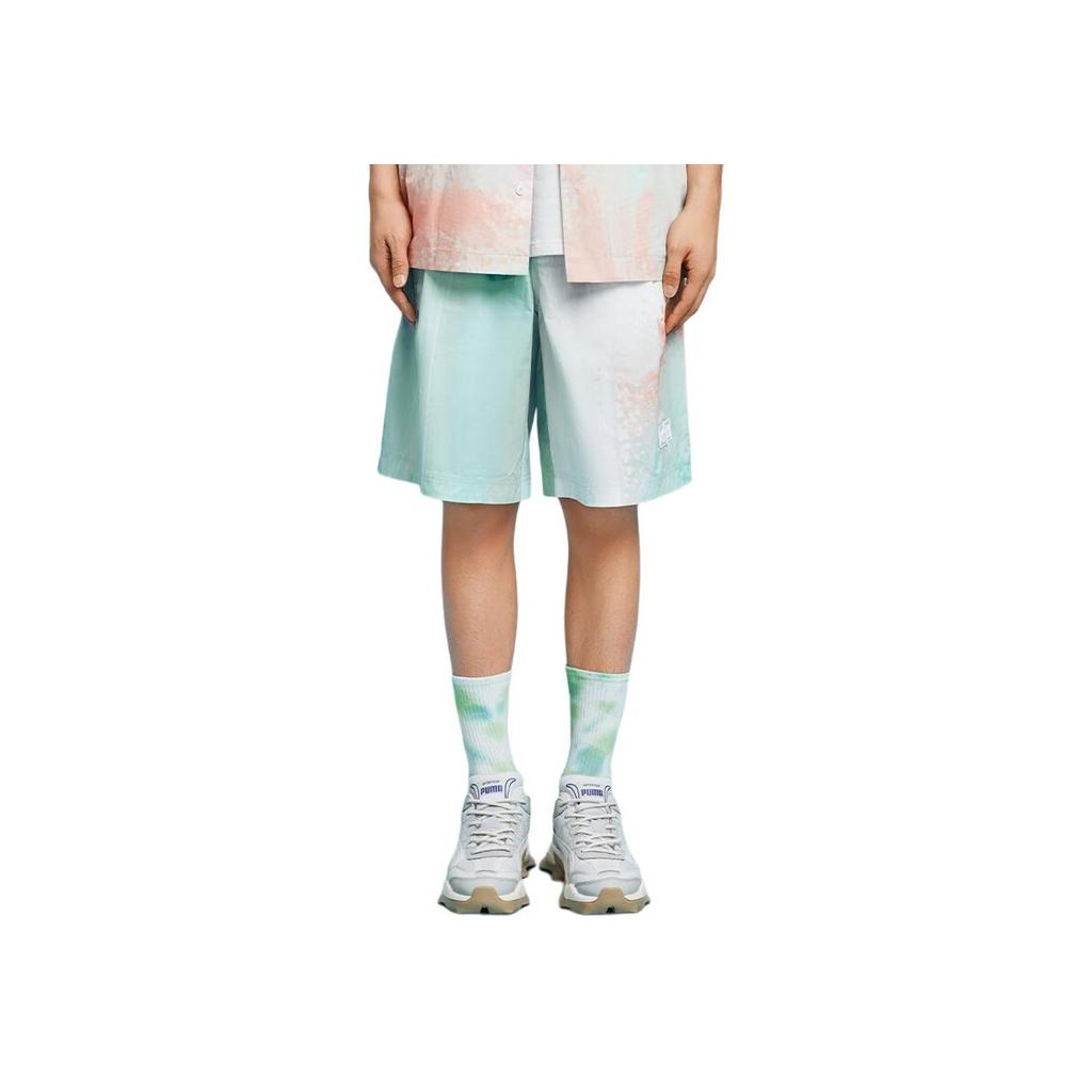 Puma X Pop Mart Collaboration Fashion Skin-Friendly Comfortable Mid-Waist Five-Point Casual Shorts Men Shorts White 534818-99