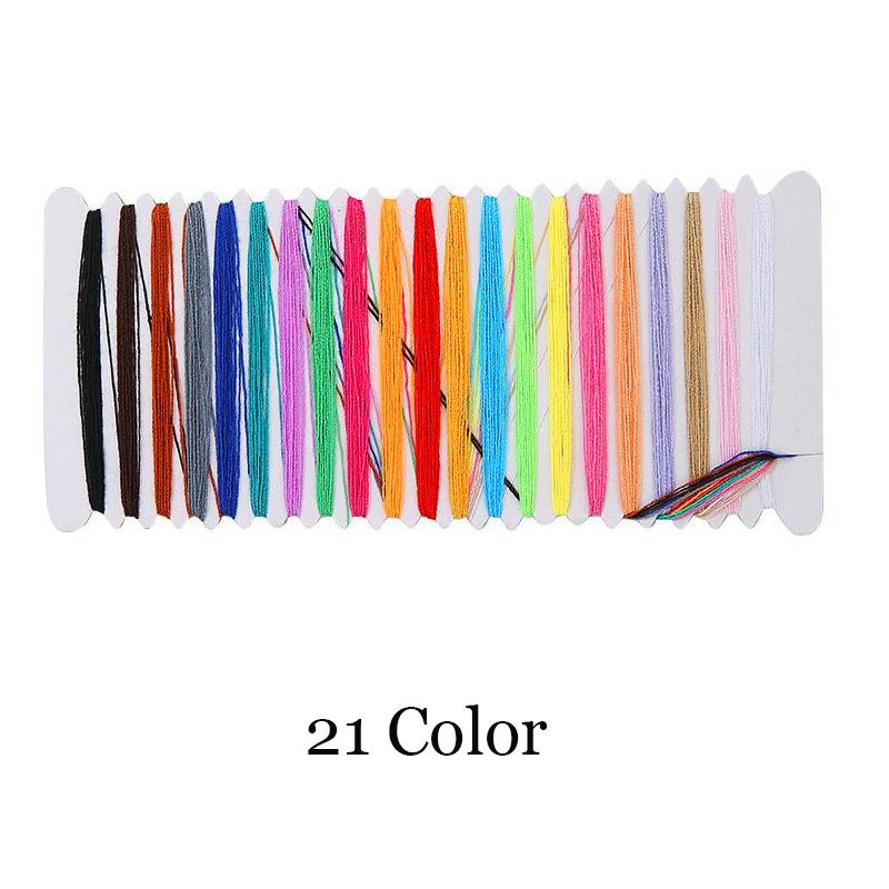 100 Pcs Floss Random Color Cross Stitch Embroidery Thread Rainbow Color Handmade Embroidery Thread for DIY Sewing