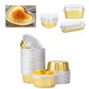 Aluminum Foil Baking Cups with Lids Heart and Rectangle Shaped Disposable Cake Containers for Cupcakes Muffins Pies Desserts