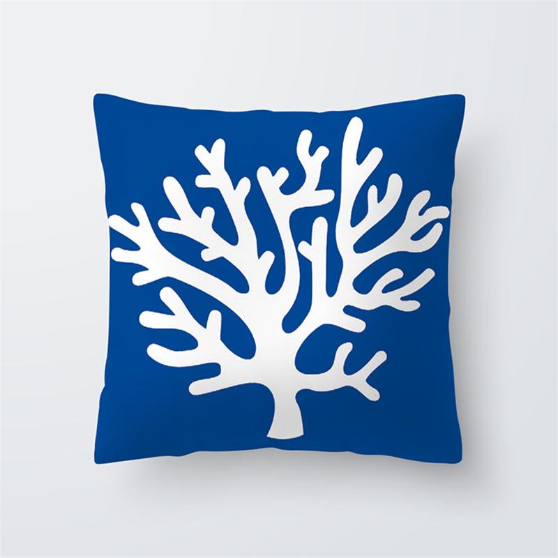 

Чехол для подушки с рисунком морской жизни и лодки, декоративная наволочка для дома, гостиной, дивана, спальни 40X40CM