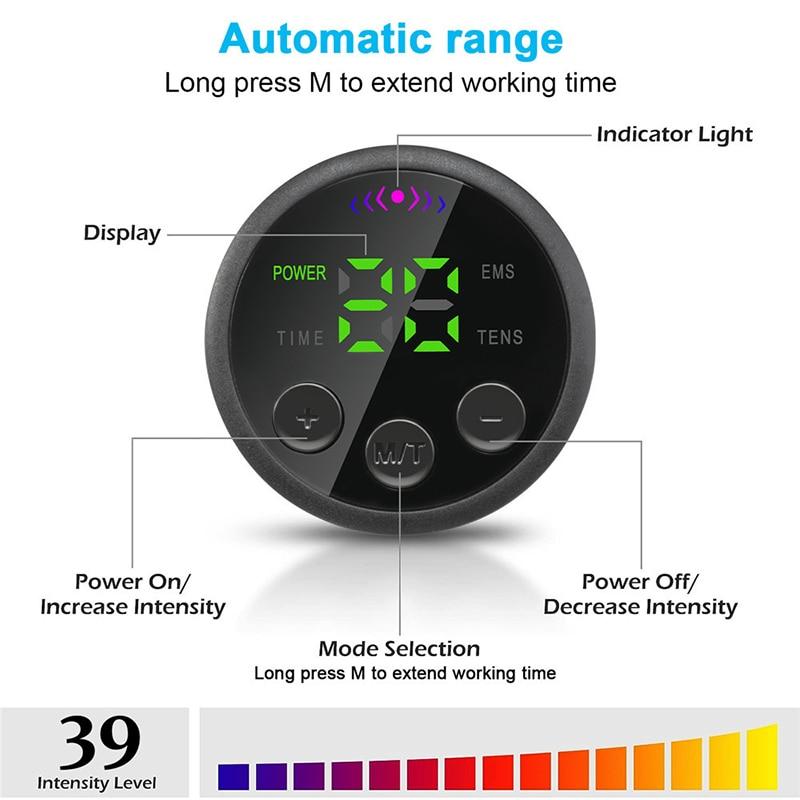 EMS Muscle Stimulator Toner Abdominal Toning Belt Body Slimming Massager Belly Waist Back Arm Leg Fitness Massage USB Recha Practical Use