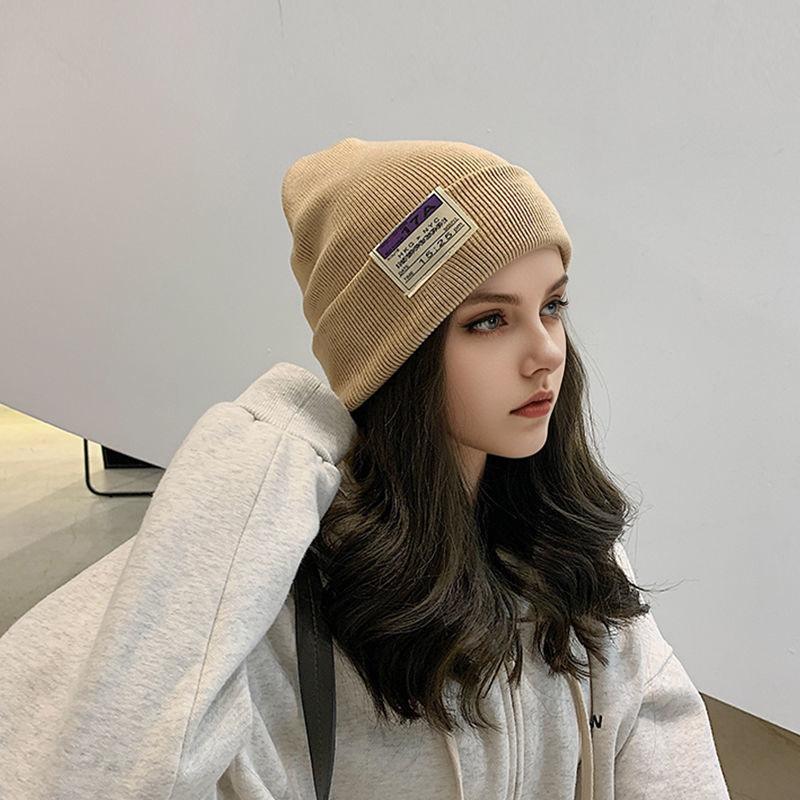 Korean Version of Autumn and Winter New Women's Outdoor Warm and Fashionable Small Basin Hat Casual Travel Color Blocking Bucket Hat