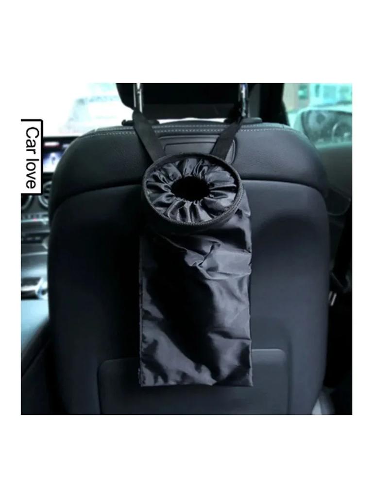 Bag Hanging Built-in Car Pillow Car Storage Things Seat Convenient Head Bag Car Miscellaneous Seatback Trash Bag Hanging Bag