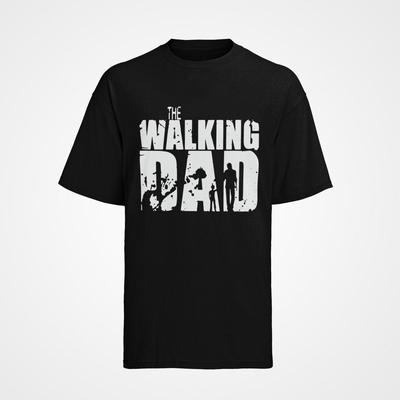 Morsom pappa-ordspill Farsdag The Walking Dad Herre økologisk skjorte bomull