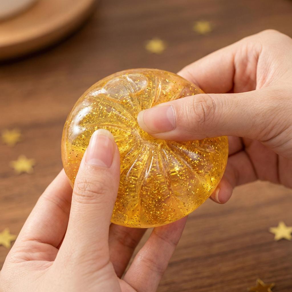 Dumpling-shaped  Toys, Glittering Dumplings, Colorful Dumpling Stress Balls, Fingertip Sensory Toys, Squeezeable Dough Balls For Hand Stress Relief.