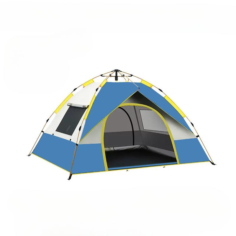 Walking Bear Strict Selection Tent Outdoor Automatic Quickly Open Camping Tent Rain-Proof Multi-Person Camping Two Doors and Two Windows