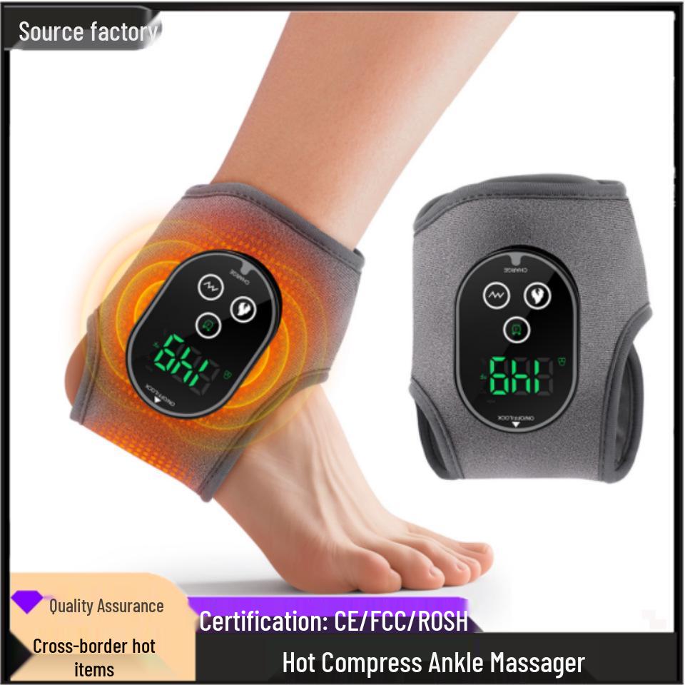 Hot Compress Ankle Massager: Rechargeable Foot & Ankle Joint Relaxation Device