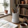 Ancient Greek Style Roman Pillar Pen Holder Roman Column Storage Box Makeup Brush Storage Stone Pillar Irregular Pen Container