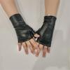 Lightweight Fingerless Gloves Punk Edge Decor Breathable Fabric For Extended Outdoor Use