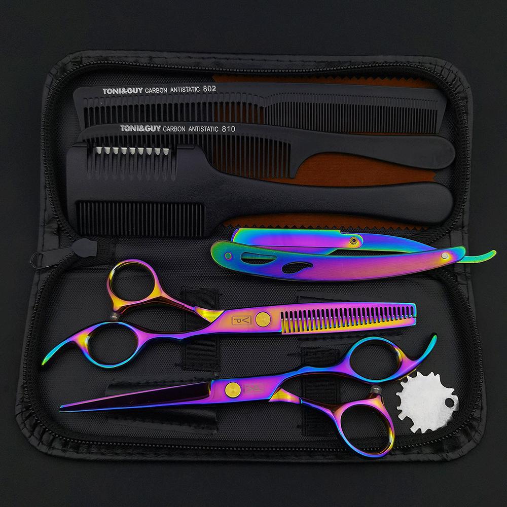 VP Professional Hairdressing Scissors Barber Set 5.5 6.0 Hairdresser Hair Beauty Scissors Set Corte de Cabelo Desbaste Ferramentas de Salão