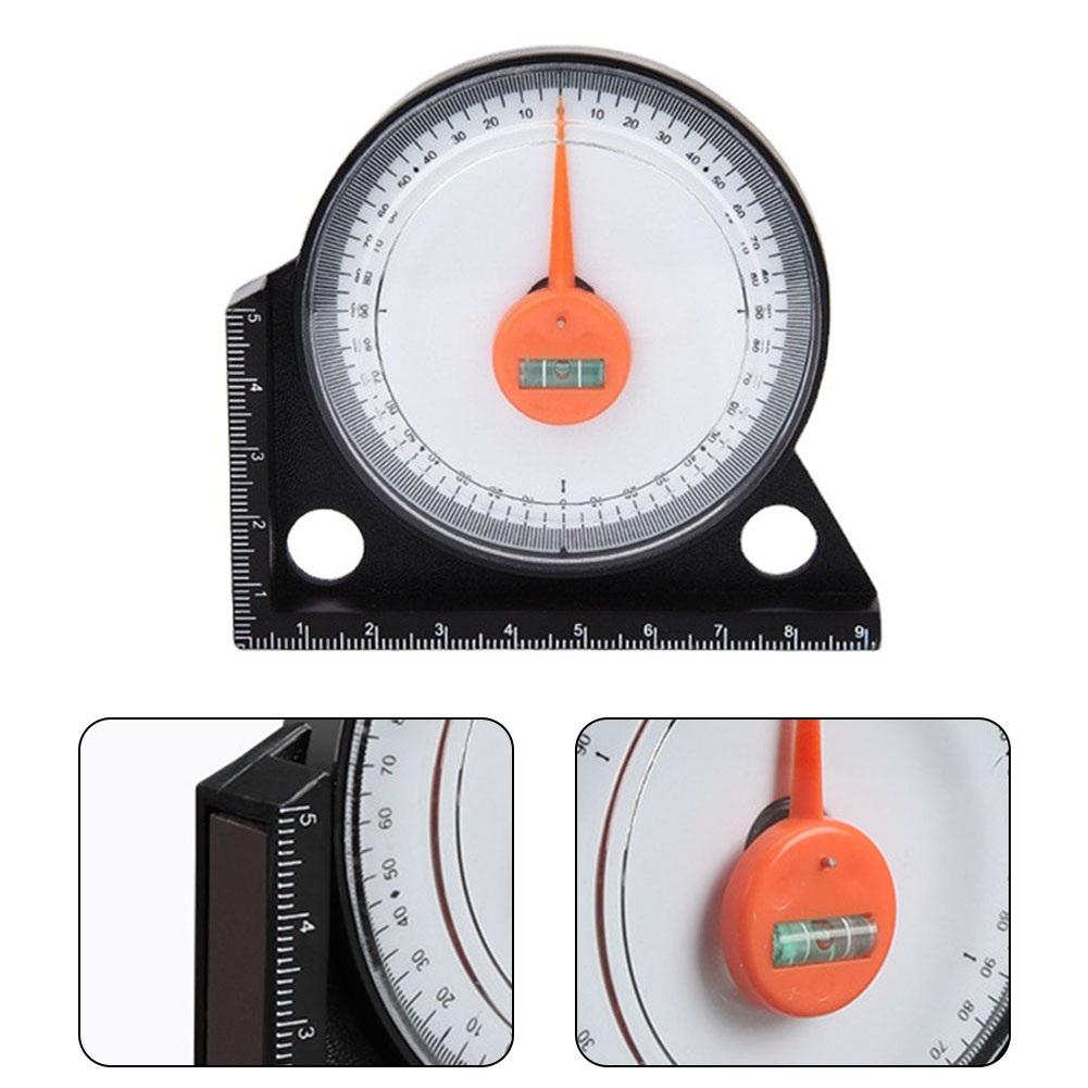 0-90 Degrees Angle Level Finder 92*85*13mm Black+white
