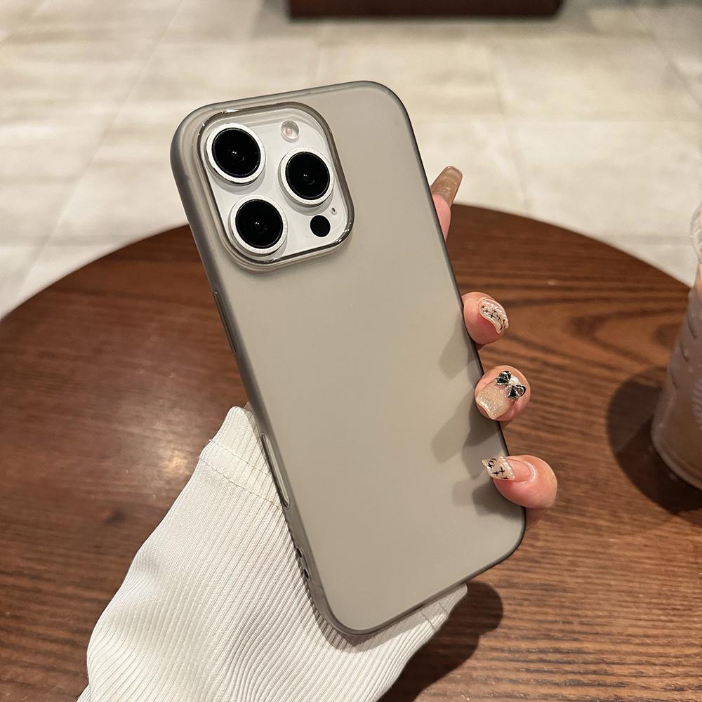 0.3mm Ultra Thin Candy Color Silicone Case For iPhone 16E 15 14 13 12 11 Pro Max Plus Soft Transparent Matte Cover Frosted Shell