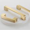 Brass Cabinet Drawer Handle Long Square Furniture Decorative Handle Cupboard Pulls Furniture Decoration Hardware