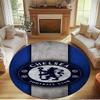 Chelsea F.C Print Round Rug, Washable Floor Carpet, For Entryway Dorm Laundry Room Office Study, Home Decor Birthday Christmas Gift
