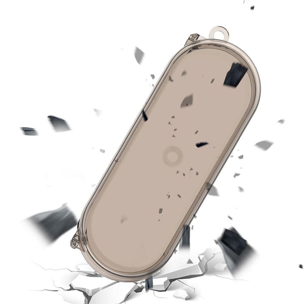 TPU Protective Case Shockproof Clear Transparent Cover Headphone Accessories With Keychain Hook for Nothing Ear(Open)