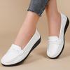 Woman Shoes  New Soft Leather Flat Shoes Women's Loafers Flats Casual Shoes Women Footwear Female White  De Mujer