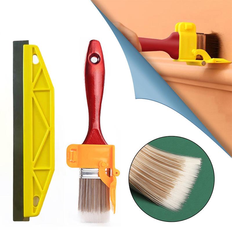 

Wallpaper Tools Set Edging Color Separation Paint Brush Heavy-Duty Stainless Steel Handheld Paint Shield Edger Tool for Wall Car
