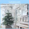 Charming Christmas Snowflake Hanging Decorations With Spiral Design For Festive Displays