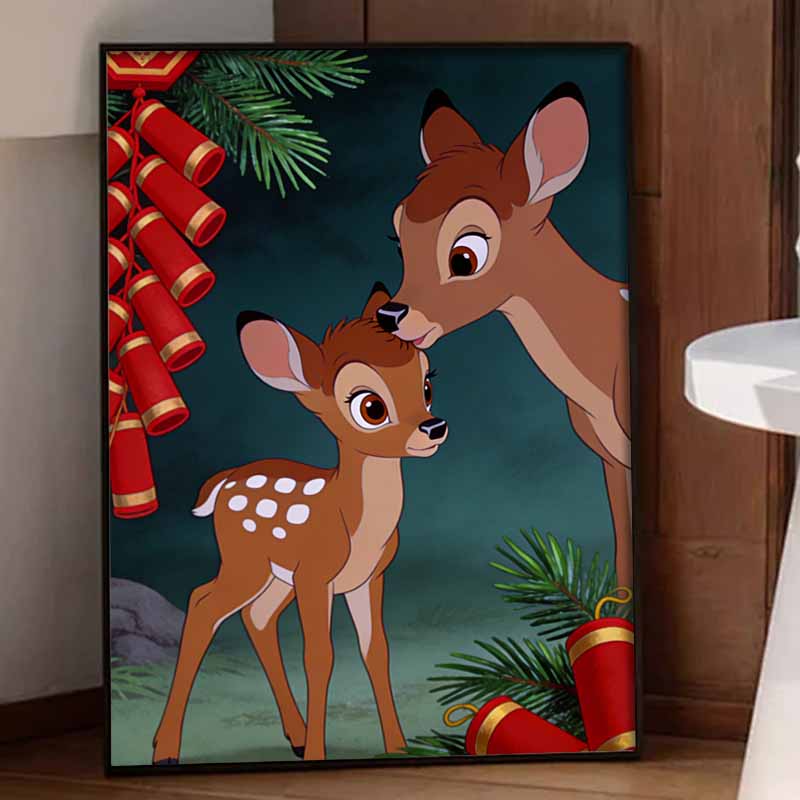 Disney Diamond Art Painting Kit 5D Bambi Diamond Painting Dot Art Kit Home Wall Decor for Adults and Beginner