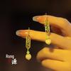 Elegant Ebony Flower Hairpin for Women – Ancient Style, High-End Feel, Simple Chinese Design, Perfect for Daily Use.