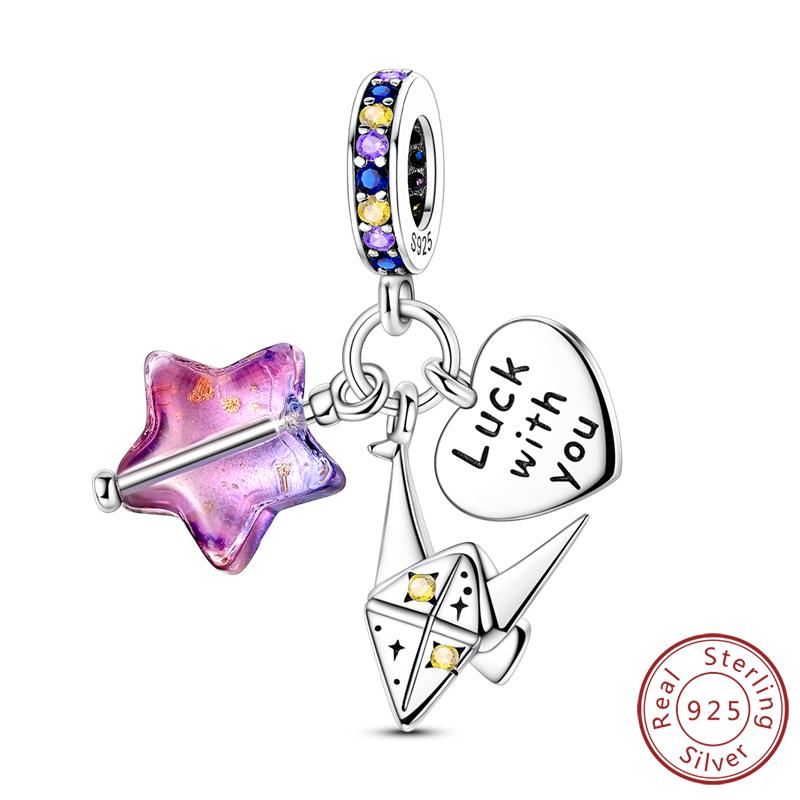 Original Copper Charms Beads Pendants Maple Leaf Squirrel Butterfly Cat Beads Fit Bracelets Women Jewelry Accessory