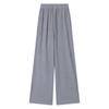 Elastic Waist Idle Style Casual Pants Women's Autumn Loose Gray Straight-Leg Pants Drooping Wide-Leg Pants Mop Pants Length Pants