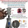 Fit Dremel Dog Nail Grinder Attachment - Diamond Bits & Replacement Heads for 7350 & 7760, Refills Tips for Thick Nails Grooming, Safe Grinding Pets