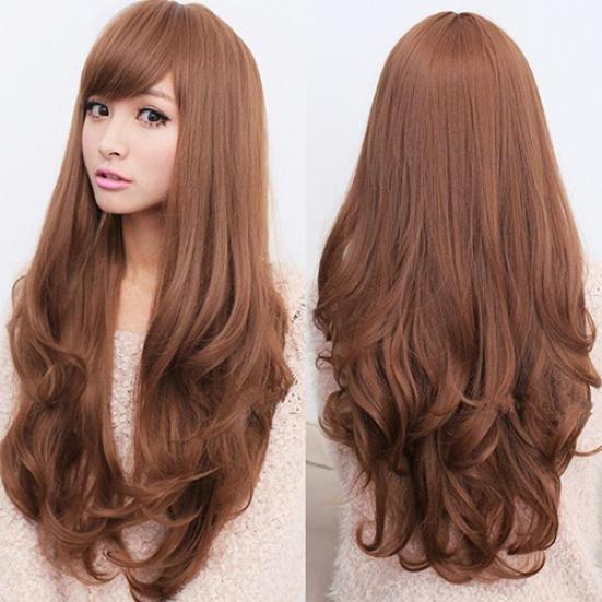 Women Long Curly Wavy Wig Cosplay Hair Extension Full Wig Party Decor