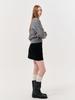 GENERALIDEA U-Neck Ribbon Knit Pullover [Grey] / Wbd4L05536