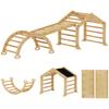 9-in-1 Indoor Climbing Frame, Ramp, Slide, Ladder, Writing Board, for Toddlers, Wood
