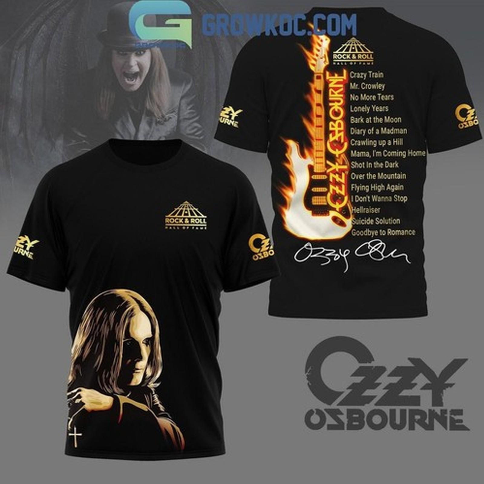 Ozzy Osbourne Crazy Train Hall Of Fame Introduction 2026 3D T-Shirt XXXL