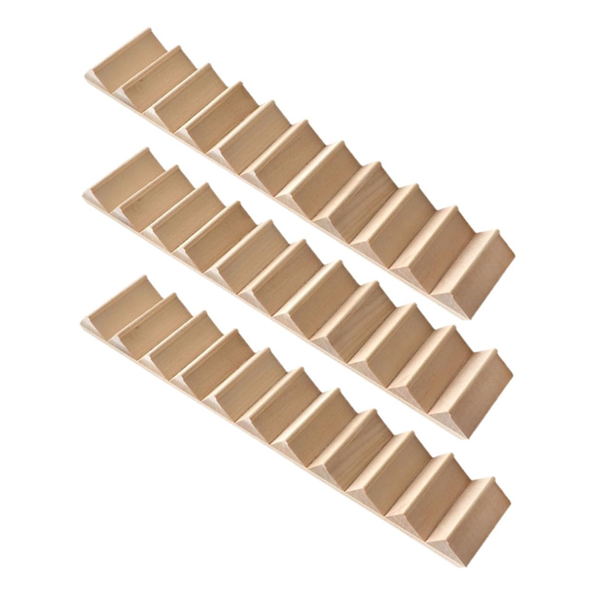 NOLITOY 3-Pack Miniature Dollhouse Staircase Miniature Staircase Decoration Miniature