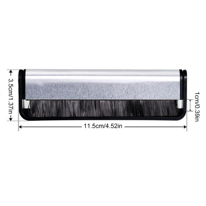 Carbon Fiber Cleaning Brush for Turntable LPs Records Anti Static Dust Remover Dirt Remove Tool with Cleaning Brush