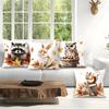 Autumn Small Animals Pillowcase Printed Polyester 45x45cm Throw Pillowcover Decorative Sofa Cushion Pillowslip Home Decor