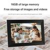 10,1 tommers smart wifi digital fotoramme 16G automatisk roter digital bilderamme via Frameo 1280x800 IPS HD berøringsskjerm