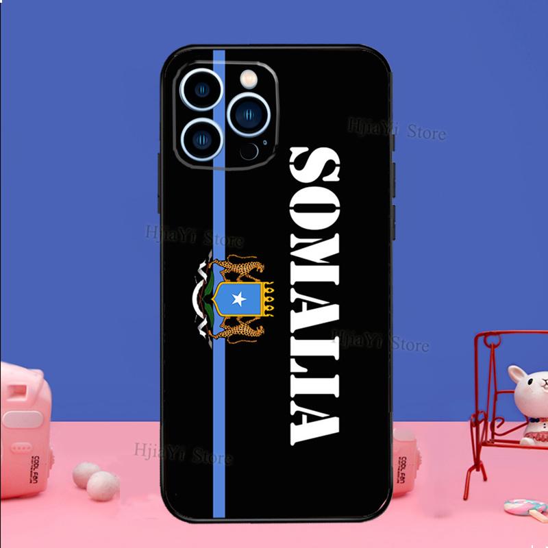 Somali Somalia National Flag Phone Case For iPhone 16 15 11 12 13 14 Pro Max Mini X XS XR Plus SE2 Funda Coque Capa Cover