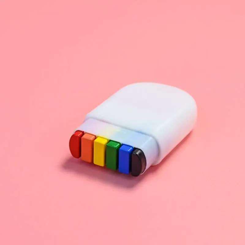 1. Juni Kindertag 6-Farben Regenbogen Gesichtsfarbe für Festivals und Partys