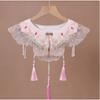Chinese Ancient Style Embroidered Fake Collar Tassel Pendant Shawl