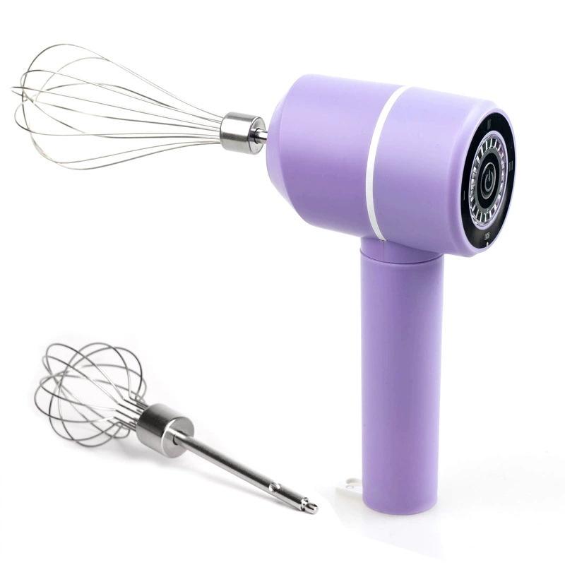 Electric Egg Beater Rechargeable Home Handheld Small Wireless Egg Beater Baking Cream Electric Whip Blender Hand Mixer For Cakes