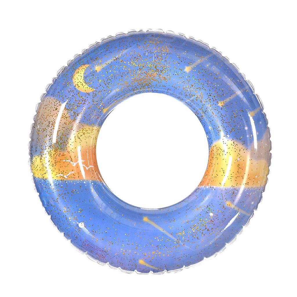 Schattige Regenboog Zwemband voor Kinderen, Zwembanden, Opblaasbaar, Stijlvol, voor Volwassenen en Kinderen, Strand, Zwembad, Feestjes, Oefening en Hitteverlichting (Meteoor, 70cm)