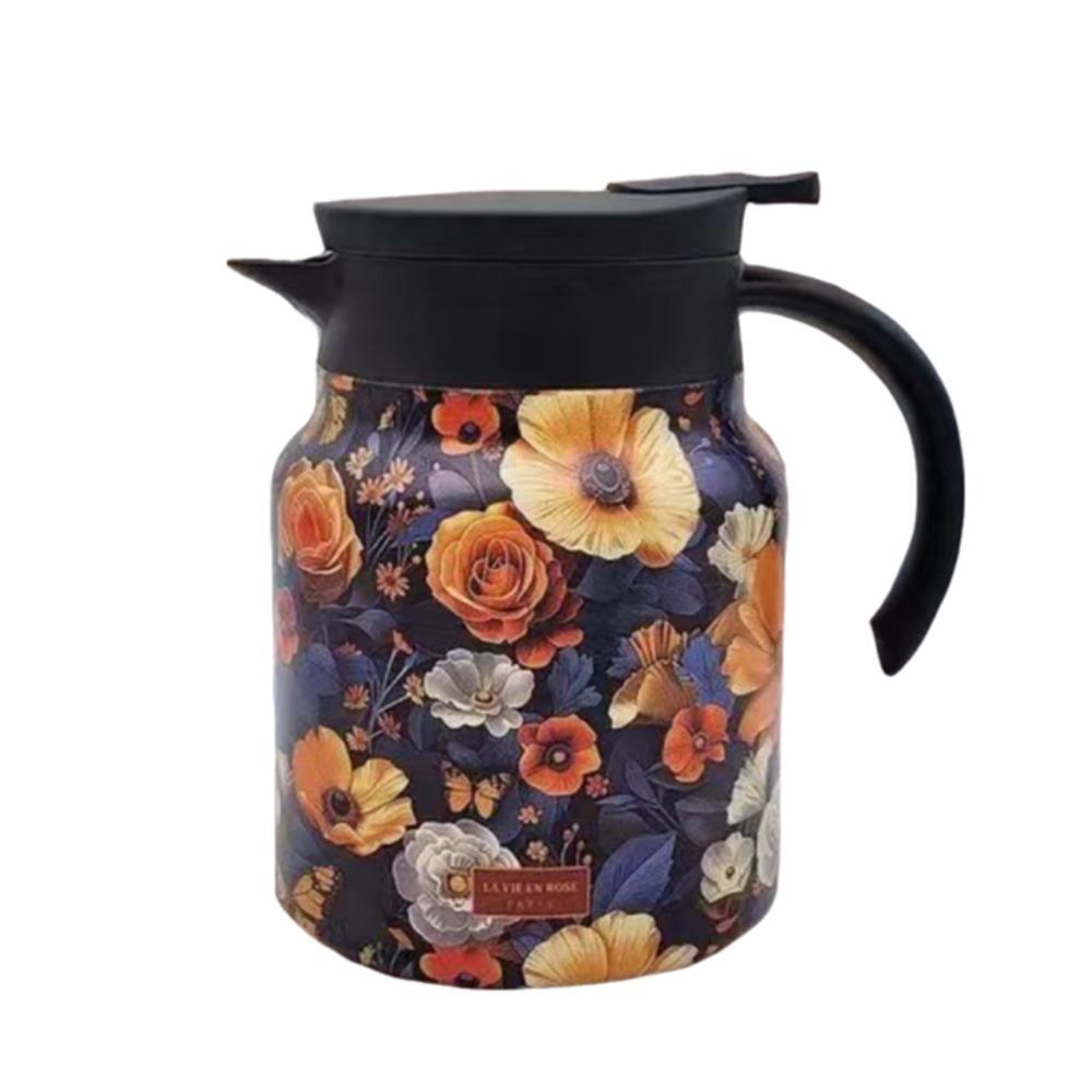 1000ml Thermal Teapot 316 Stainless Steel Insulated Carafe Coffee Pot Insulated Water Pot  Office